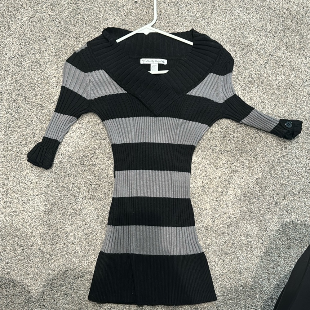 Cable sweater 3/4 sleeve